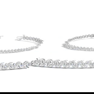 2.70 Ct. Diamond Bezel Set Tennis Bracelet