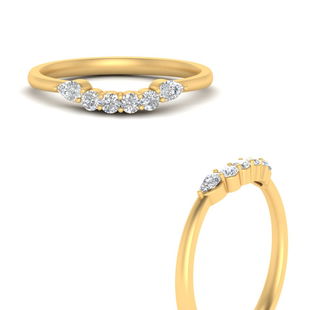 Shared Prong Custom Wedding Band