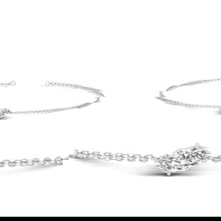 Marquise Cut Diamond Chain Bracelet