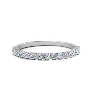 Shared Prong Thin Diamond Band