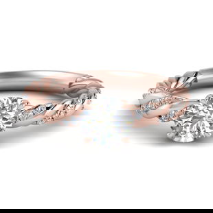 1. 50 Carat Round Man Made Diamond Engagement Rings