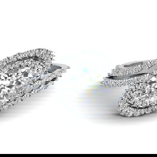 1.50 Ct. Lab Grown Double Halo Round Diamond Ring