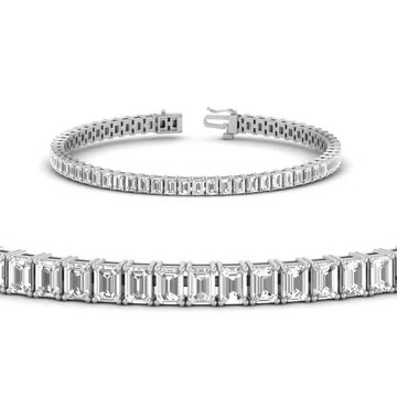6 Carat Emerald Cut Diamond Tennis Bracelet