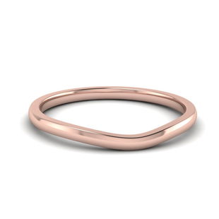 Plain Contour Wedding Band