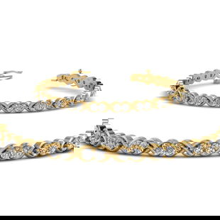Delicate Infinity Style Tennis Bracelet