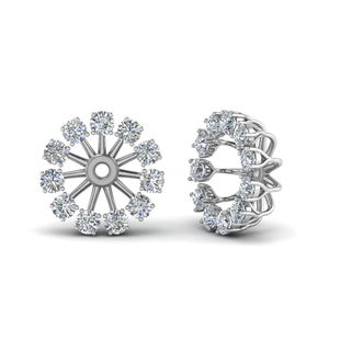 Floral Earring Jackets For Studs