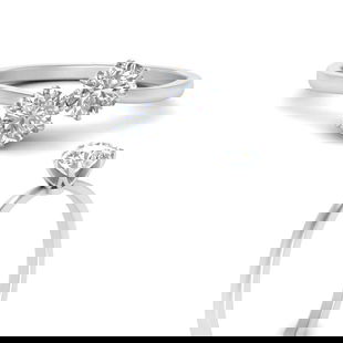 Two Stone Round Diamond Ring