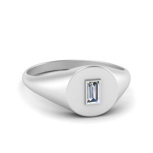 Baguette Signet Ring