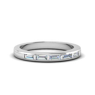 Bar Baguette Diamond Band