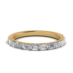 Stacking Half Eternity Band