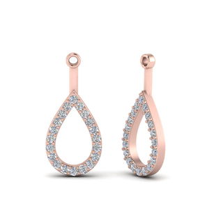 Open Pear Earring Jackets