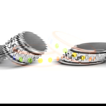 Rainbow Gay Male Engagement Rings