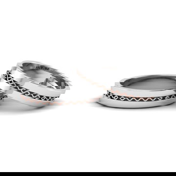 2 Tone Gay Engagement Ring