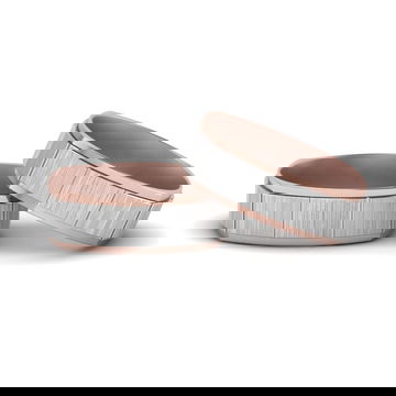 Brush Finish 2 Tone Bands For Gay Wedding
