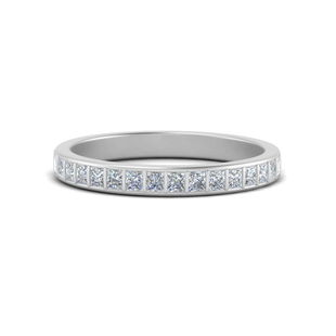 Anniversary Band With Square Diamonds