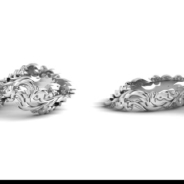 Filigree Wedding Bands For Lesbian Couple