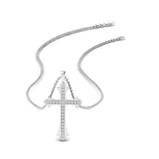 Vintage Cross Diamond Pendant