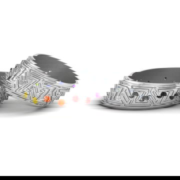 Rainbow Unisex Wedding Bands
