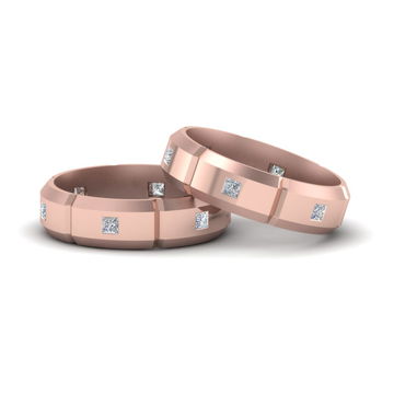 Princess Cut Diamond Wedding Bands For Gay