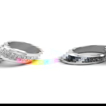 Channel Rainbow With Diamond Band For Lesbian