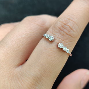 Bezel Set Open Stacking Rings