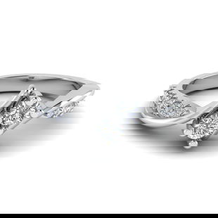 2 Stone Diamond Twisted Ring