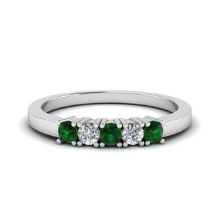 5 Stone Diamond Anniversary Band