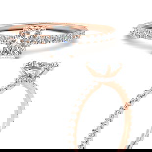 2.50 Carat Radiant Cut Lab Diamond Wedding Ring
