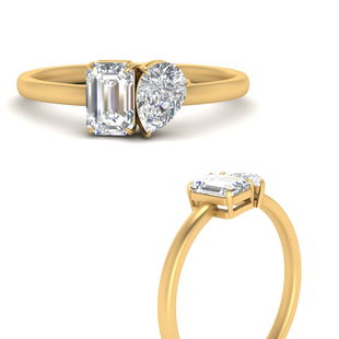 2 Stone Big Diamond Ring