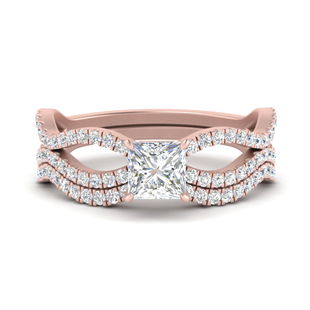 Vintage Twisted Bridal Ring Set