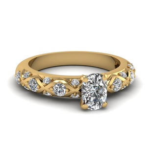 One Carat Diamond Infinity Style Ring