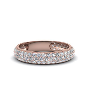Micropave Wedding Band For Women