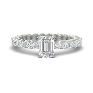 2 Ct. Emerald Cut Diamond Wedding Ring