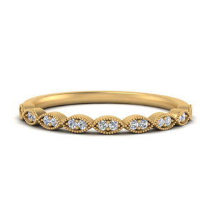 Thin Stacking Vintage Wedding Ring