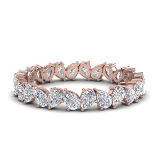 Pear Shaped Diamond Eternity Band