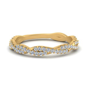 Twisted Vine Stacking Wedding Ring