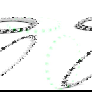 Half Carat Trellis Eternity Diamond Band