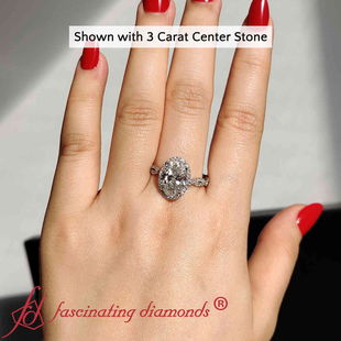 Oval Halo Infinity Vine Engagement Ring