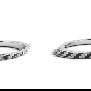 0.25 Ct. Princess Channel Wedding Band