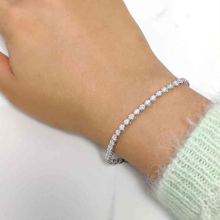 Round Tennis Bracelet For Her