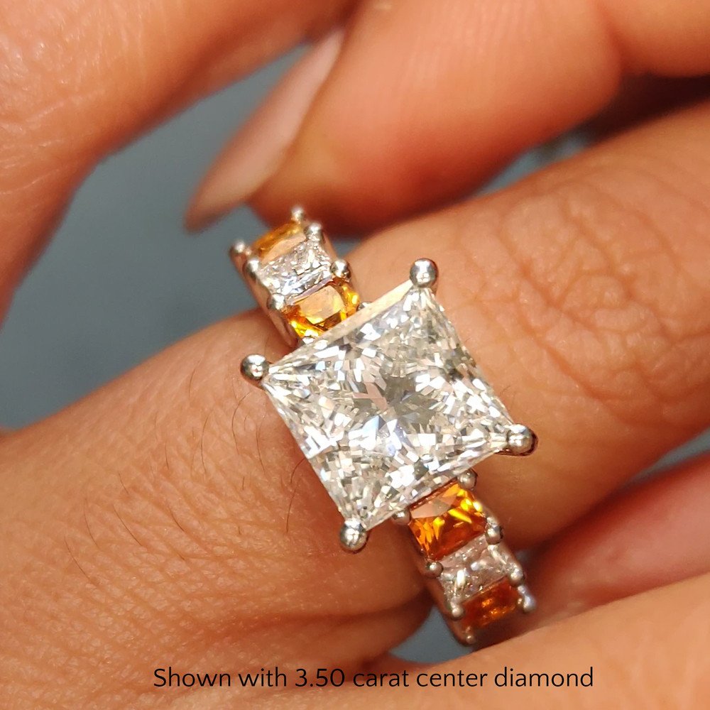 Custom Real 10K White Gold Ring Men Engagement Anniversary Party Wedding  Ring Round Moissanite Diamond Luxury 1 2 3 4 5 Carat - AliExpress