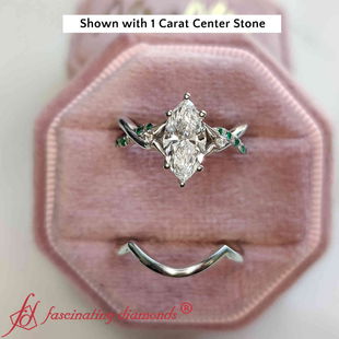Daisy Twisted Bridal Ring Set