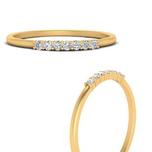 Round Stack Wedding Band