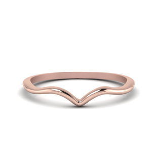 Plain Thin Curved Wedding Band