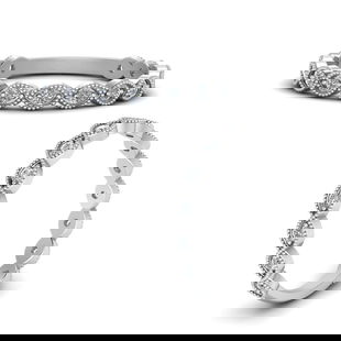 Marquise Eye Thin Diamond Band