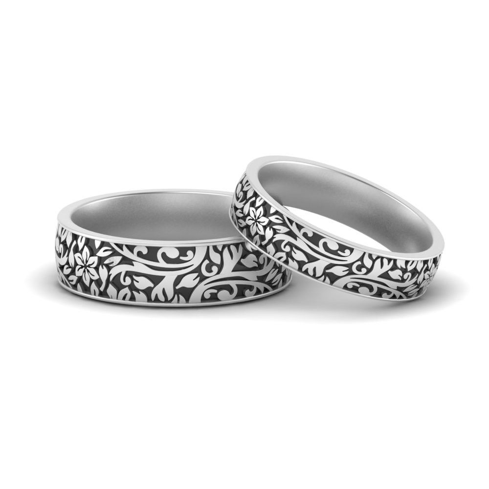 Nature inspired mens hot sale wedding bands