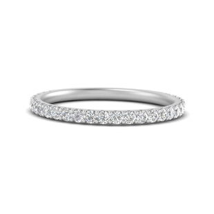Three Fourth Way Down Pave Band