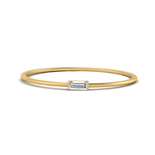 Tiny Baguette Stackable Ring