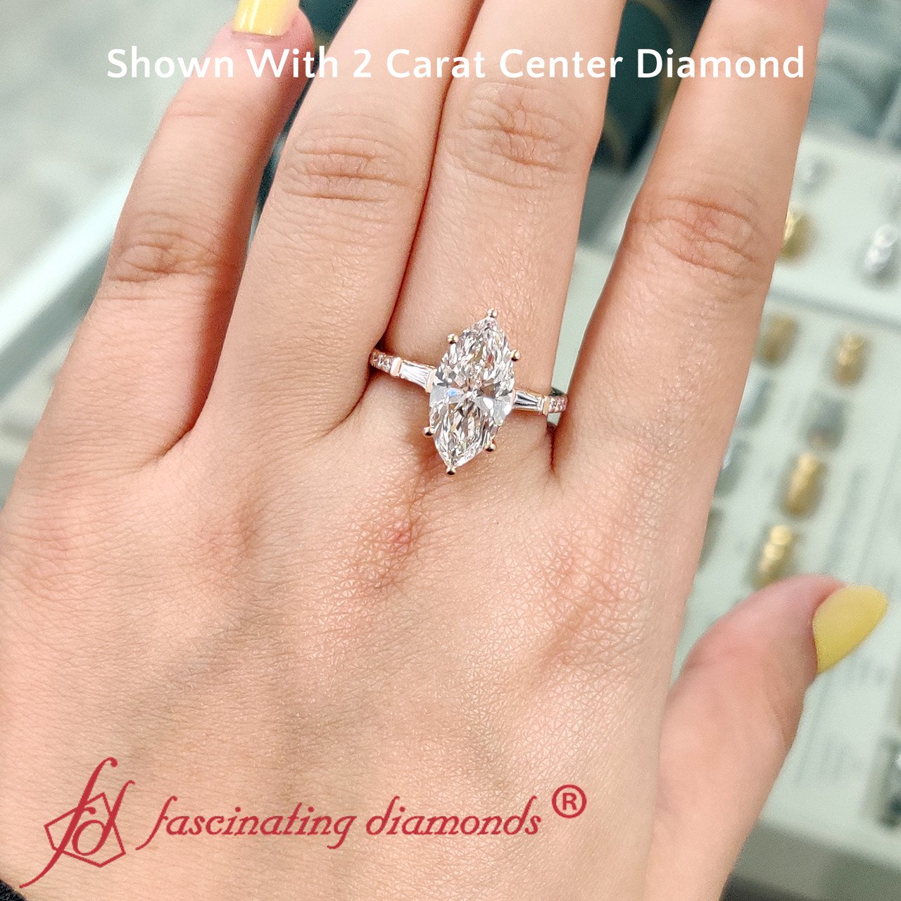 Marquise diamond deals 2 carat