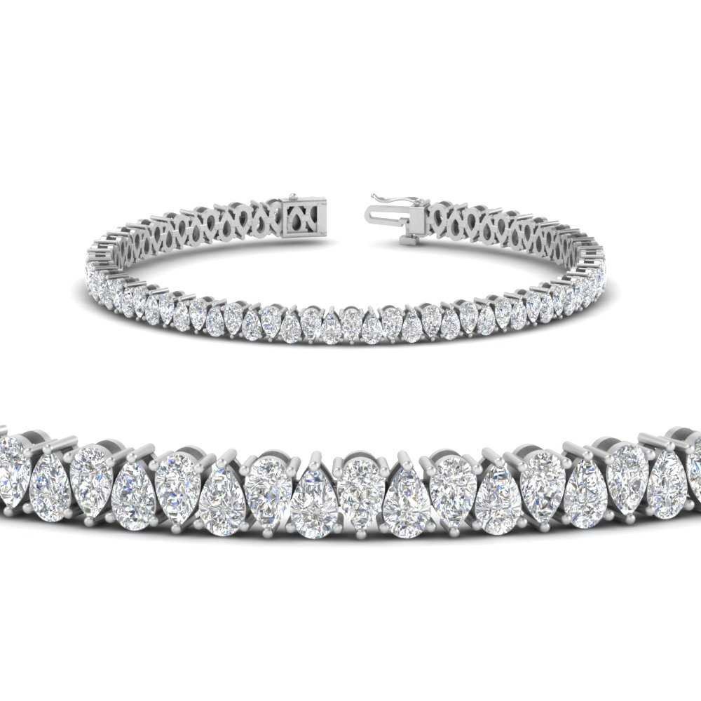 Diamond Tennis Bracelet 13.02ct - White Gold, 7 Inch (D-VVS)